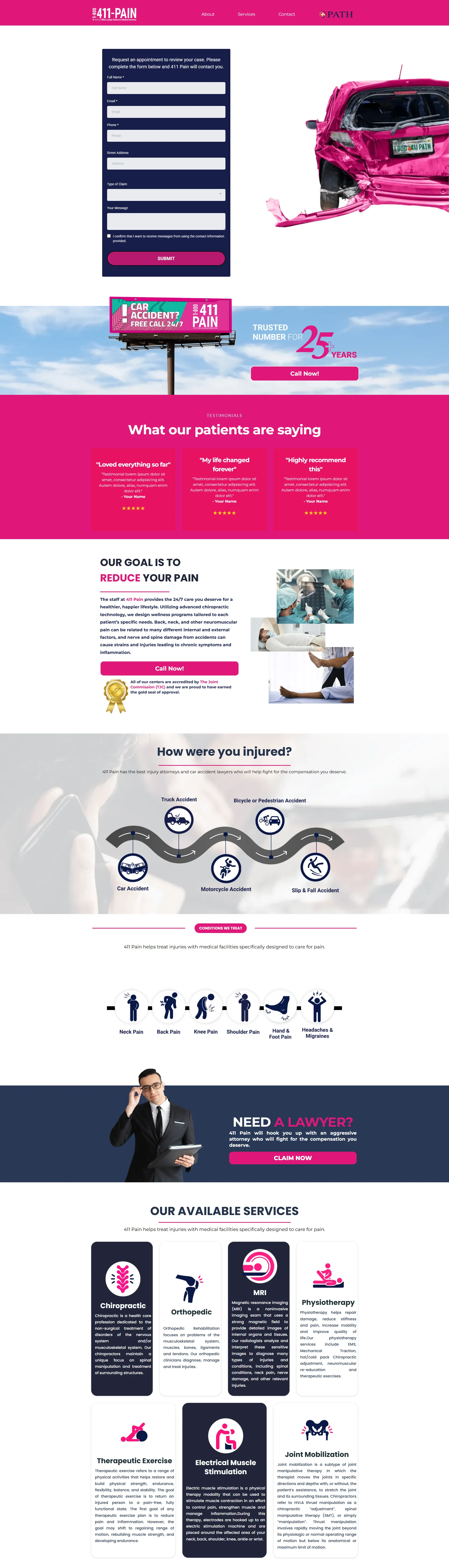 Business Landing Page — GoHighLevel build by Hunaid Zia