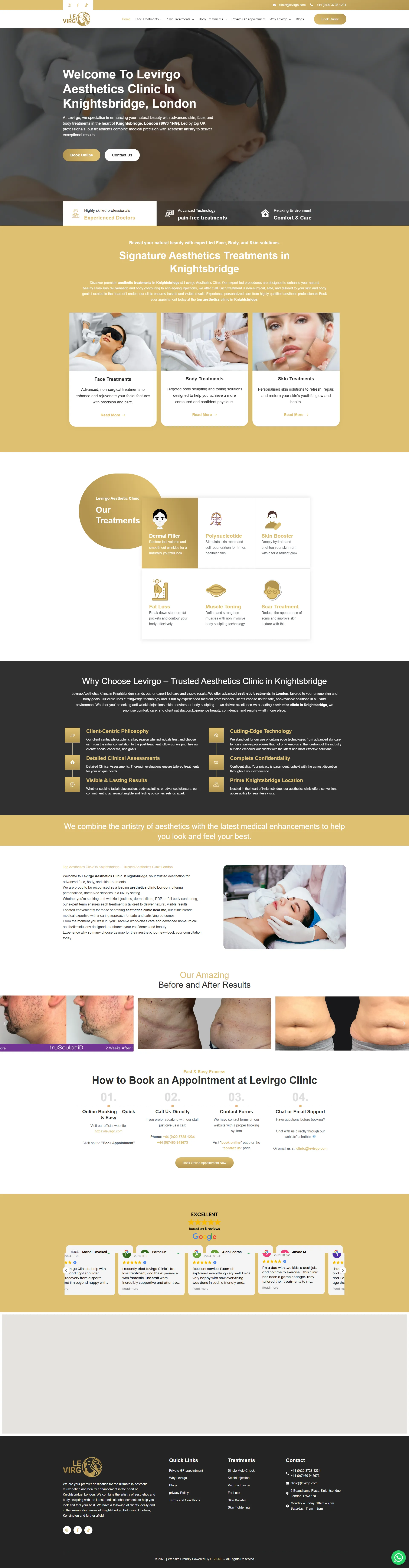 Aesthetics Clinic — WordPress build by Hunaid Zia